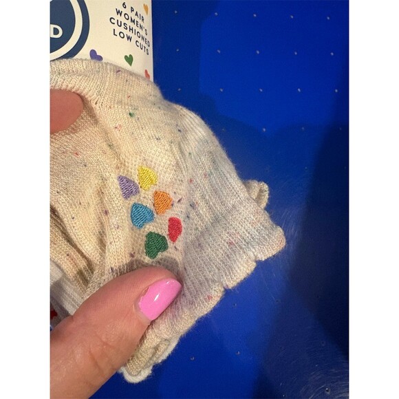 Life Is Good Womens Cushioned No-Show Socks 6-Pair Pack Love Is Love - Picture 2 of 8